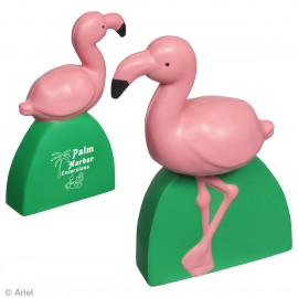 Logo Branded Flamingo Stress Reliever
