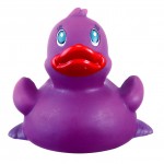 Rubber Classic Purple DuckÂ© Toy with Logo