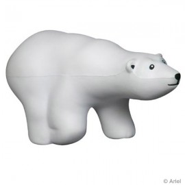 Polar Bear Stress Reliever with Logo  Polar Bear Stress Reliever with Logo