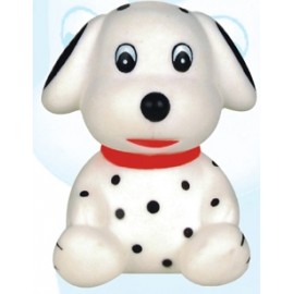 Rubber Dalmatian Puppy Toy with Logo
