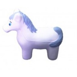 Logo Branded White Horse/Pony Stress Reliever  Logo Branded White Horse/Pony Stress Reliever