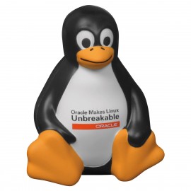 Sitting Penguin Stress Reliever with Logo  Sitting Penguin Stress Reliever with Logo