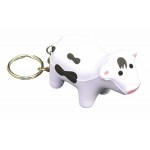 Cow Stress Ball Keychain with Logo