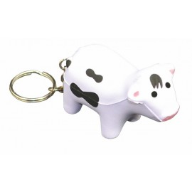 Cow Stress Ball Keychain with Logo  Cow Stress Ball Keychain with Logo