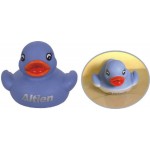 Rubber Color-Changing Blue to White Duck Toy with Logo