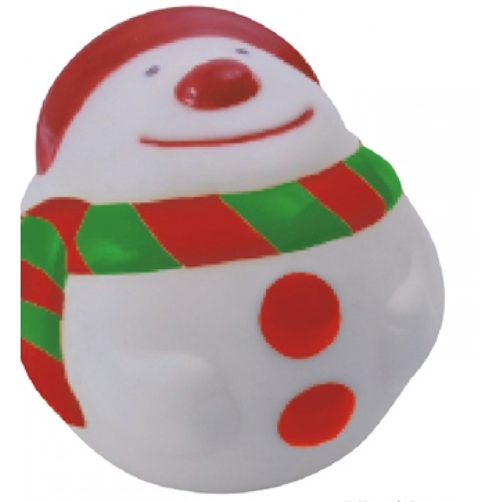 Rubber Snow Man Toy with Logo