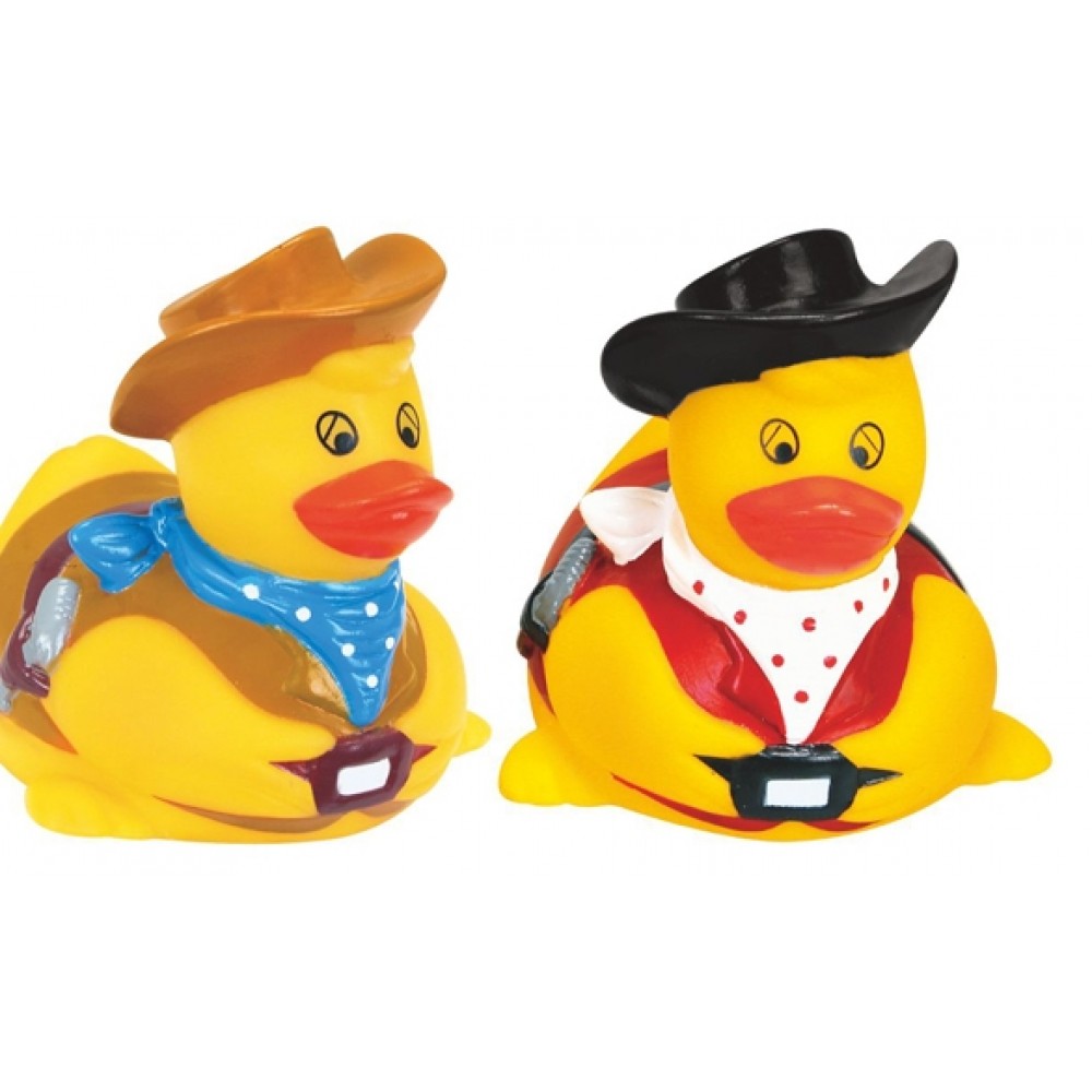 Rubber American Cowboy DuckÂ© with Logo