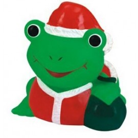 Mini Rubber Santa Claus FrogÂ© with Logo