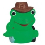 Mini Rubber Fishing FrogÂ© with Logo