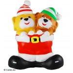 CutieLine Slow Rising Scented Christmas Twin Puppy Squishy with Logo