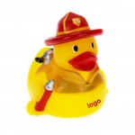 Fireman Rubber Duck with Logo