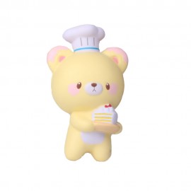 Slow Rising Scented Chef Bear Squishy with Logo  Slow Rising Scented Chef Bear Squishy with Logo