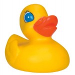 Rubber Big Boy Duck Toy with Logo