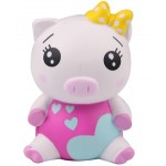 Slow Rising Scented Baby Girl Pig Squishy with Logo