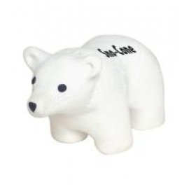 Polar Bear Stress Reliever with Logo  Polar Bear Stress Reliever with Logo