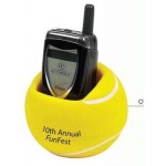 Custom Imprinted Stress Reliever Sports Ball Cell Phone Holder (Tennis Ball)
