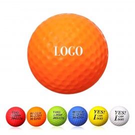 2 2/5" Mini PU Foam Golf Themed Stress Relief Squeeze Ball Toy with Logo  2 2/5" Mini PU Foam Golf Themed Stress Relief Squeeze Ball Toy with Logo