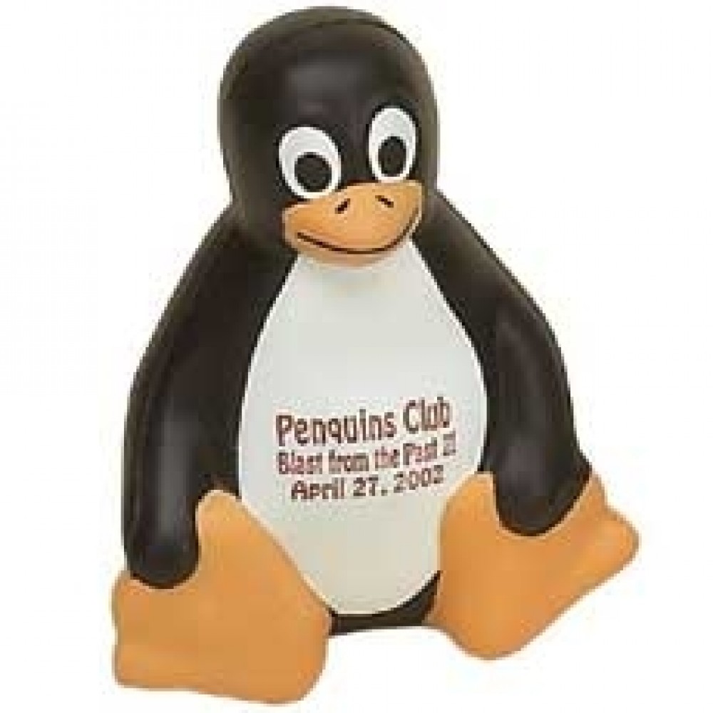 Sitting Penguin Stress Reliever Logo Branded Sitting Penguin Stress Reliever Logo Branded