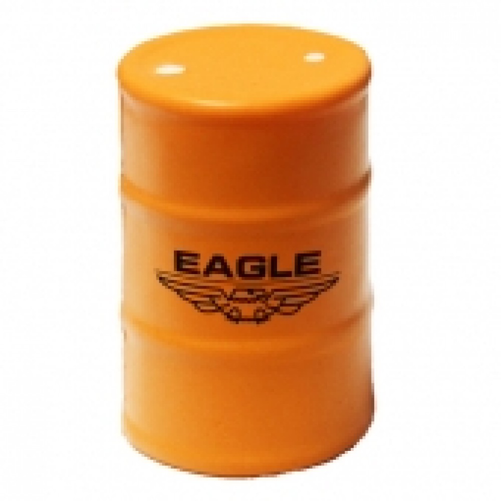 Custom Printed Orange Oil Drum Stress Reliever Custom Printed Orange Oil Drum Stress Reliever