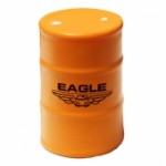 Custom Printed Orange Oil Drum Stress Reliever