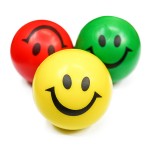 Smiley Face Stress Reliever Ball Custom Printed
