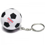 Custom Printed Soccer Ball Stress Reliever Keychain