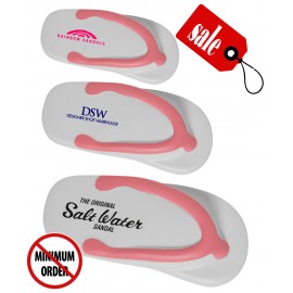 Closeout Flip Flop Ball Stress Reliever - No Minimum with Logo  Closeout Flip Flop Ball Stress Reliever - No Minimum with Logo