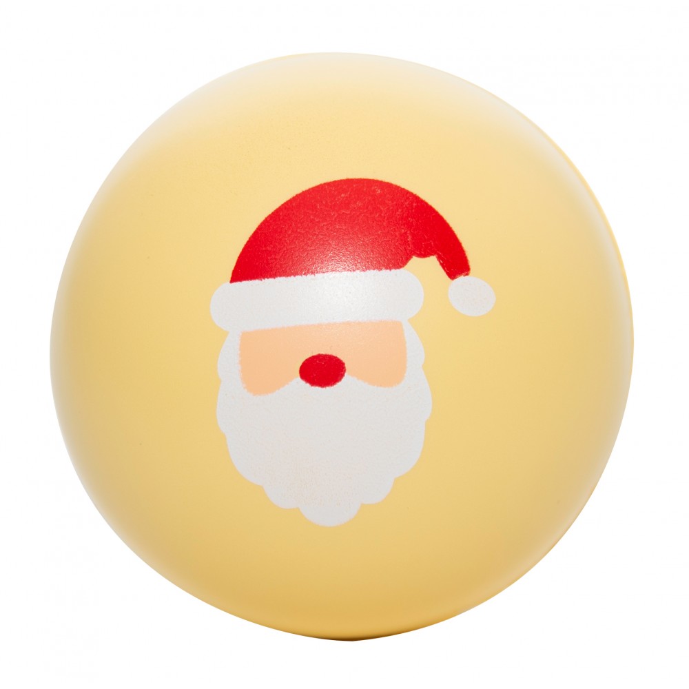 Holiday Santa Squeezies Stress Ball with Logo