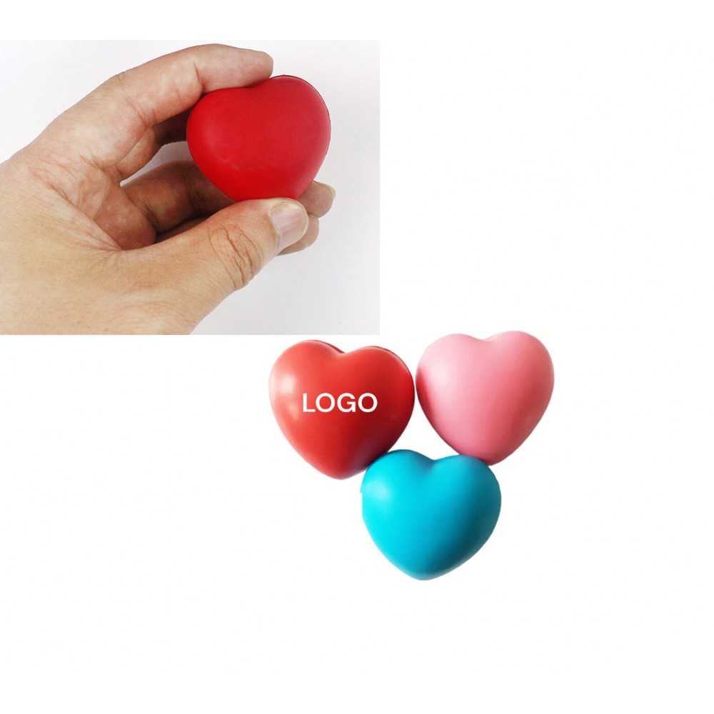 1.57 Inches Heart Stress Reliever with Logo