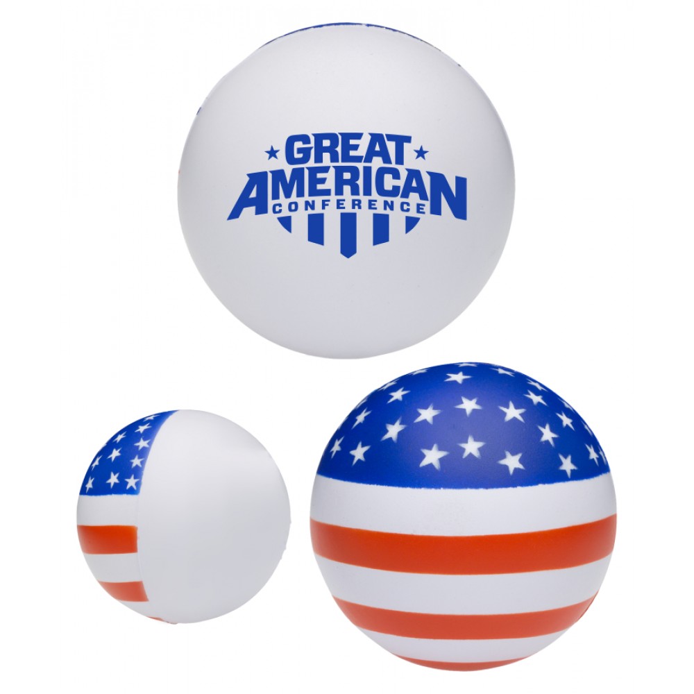 Patriotic Stress Balls Reliever with Logo