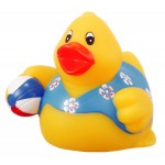 Logo Branded Rubber Beach Party DuckÂ© Toy w/ Ball