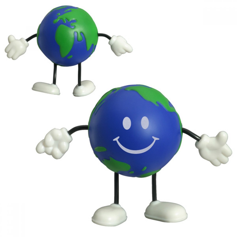 Logo Branded Earthball Stress Reliever Figurine