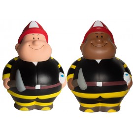 Custom Fireman Bert Squeezies Stress Reliever