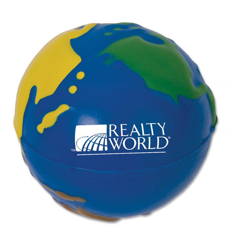 Custom Printed MultiColor Earth Stress Ball Custom Printed MultiColor Earth Stress Ball