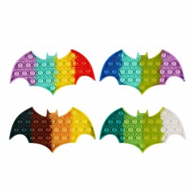 Promotional Halloween Colorful Bat Shaped Push Pop Bubble Ball Toy  Promotional Halloween Colorful Bat Shaped Push Pop Bubble Ball Toy
