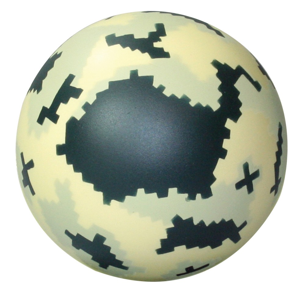 Promotional Digital Camo Ball Squeezies Stress Reliever