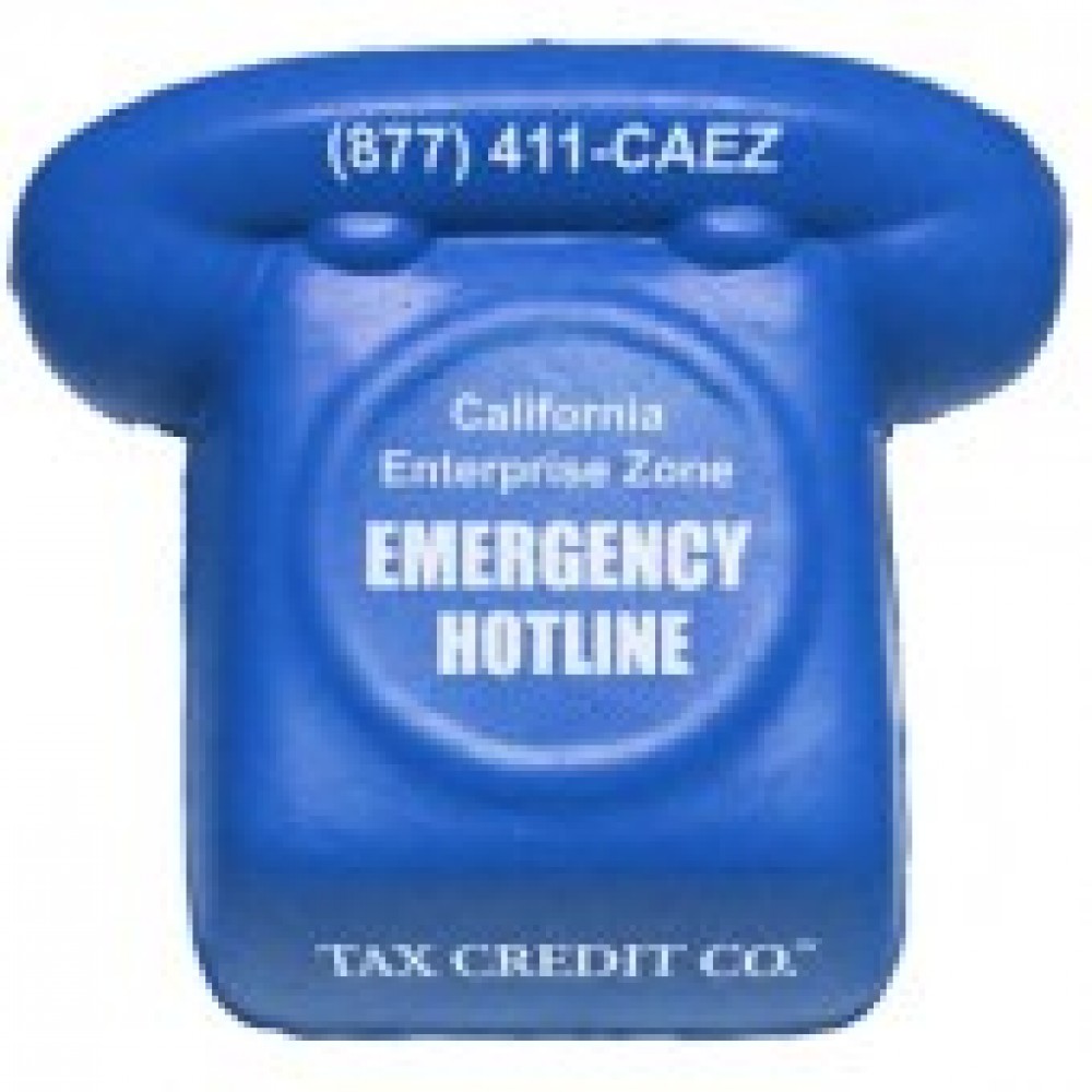 Blue Phone Stress Reliever Custom Imprinted Blue Phone Stress Reliever Custom Imprinted