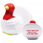 White Turkey Stress Reliever Custom Printed