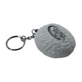 Brain Stress Reliever Keychain with Logo  Brain Stress Reliever Keychain with Logo