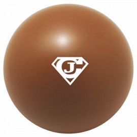Brown Squeezies Stress Reliever Ball with Logo