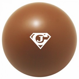 Brown Squeezies Stress Reliever Ball with Logo  Brown Squeezies Stress Reliever Ball with Logo