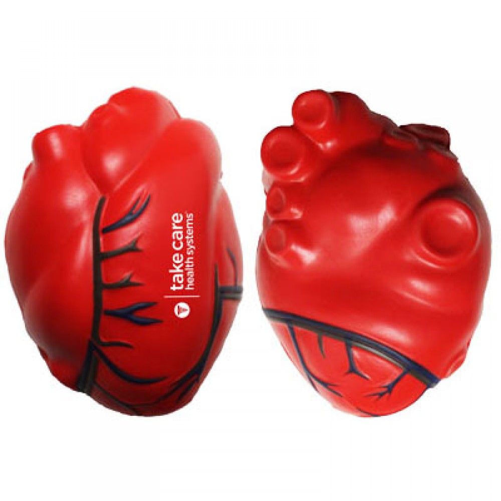 Logo Branded Anatomical Heart Stress Reliever Logo Branded Anatomical Heart Stress Reliever