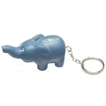 Logo Branded Elephant Stress Reliever Keychain