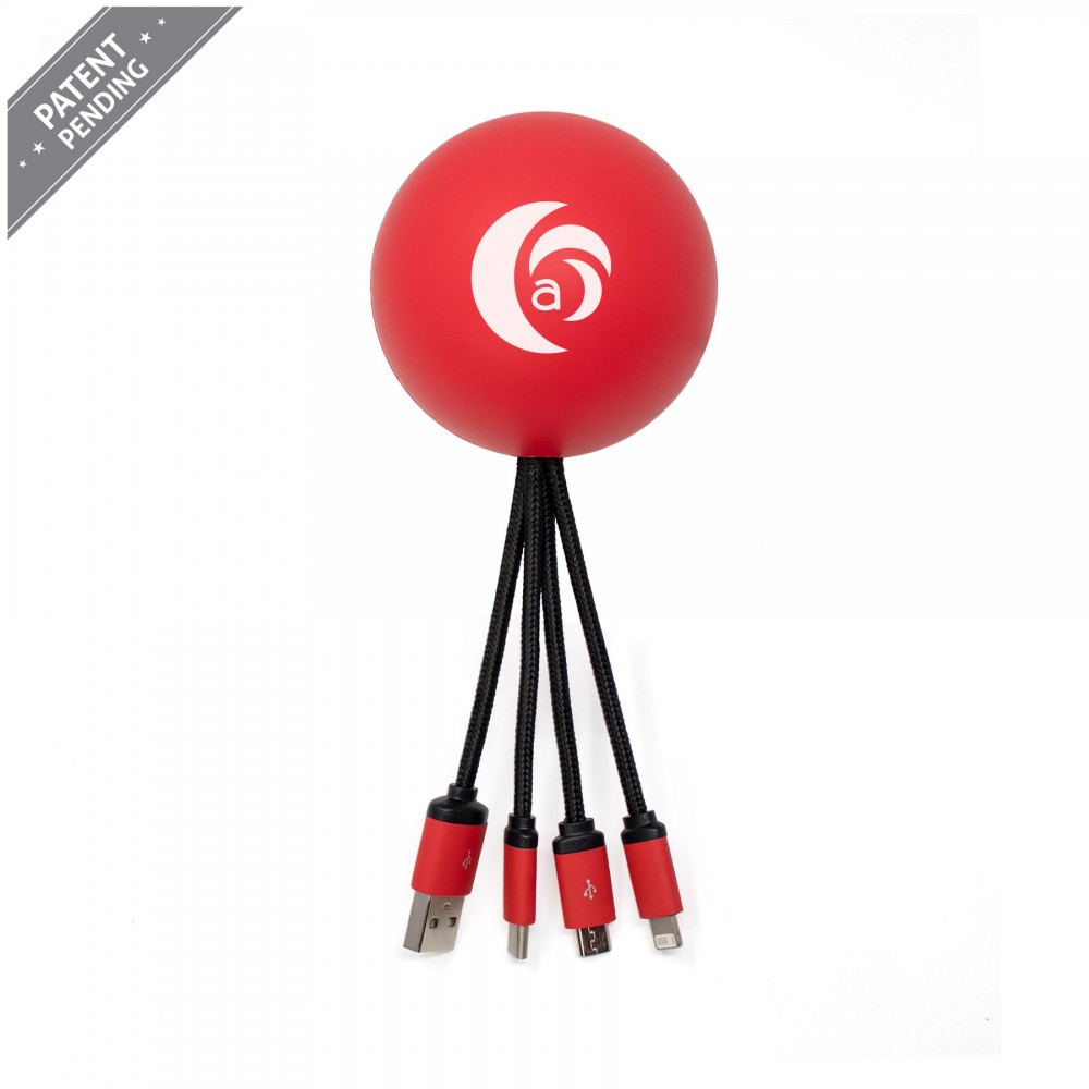 Stress Ball with Charging Cables Custom Printed Stress Ball with Charging Cables Custom Printed