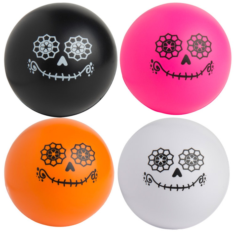 Day of the Dead Squeezies Stress Reliever Ball with Logo Day of the Dead Squeezies Stress Reliever Ball with Logo