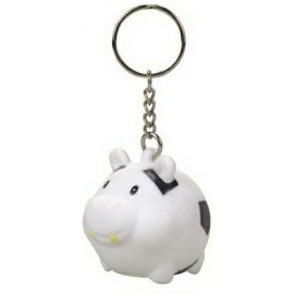 Logo Branded Rubber Soccer Ball Hippo Key Chain