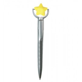 Custom Star Specialty Pen w/Squeeze Topper  Custom Star Specialty Pen w/Squeeze Topper
