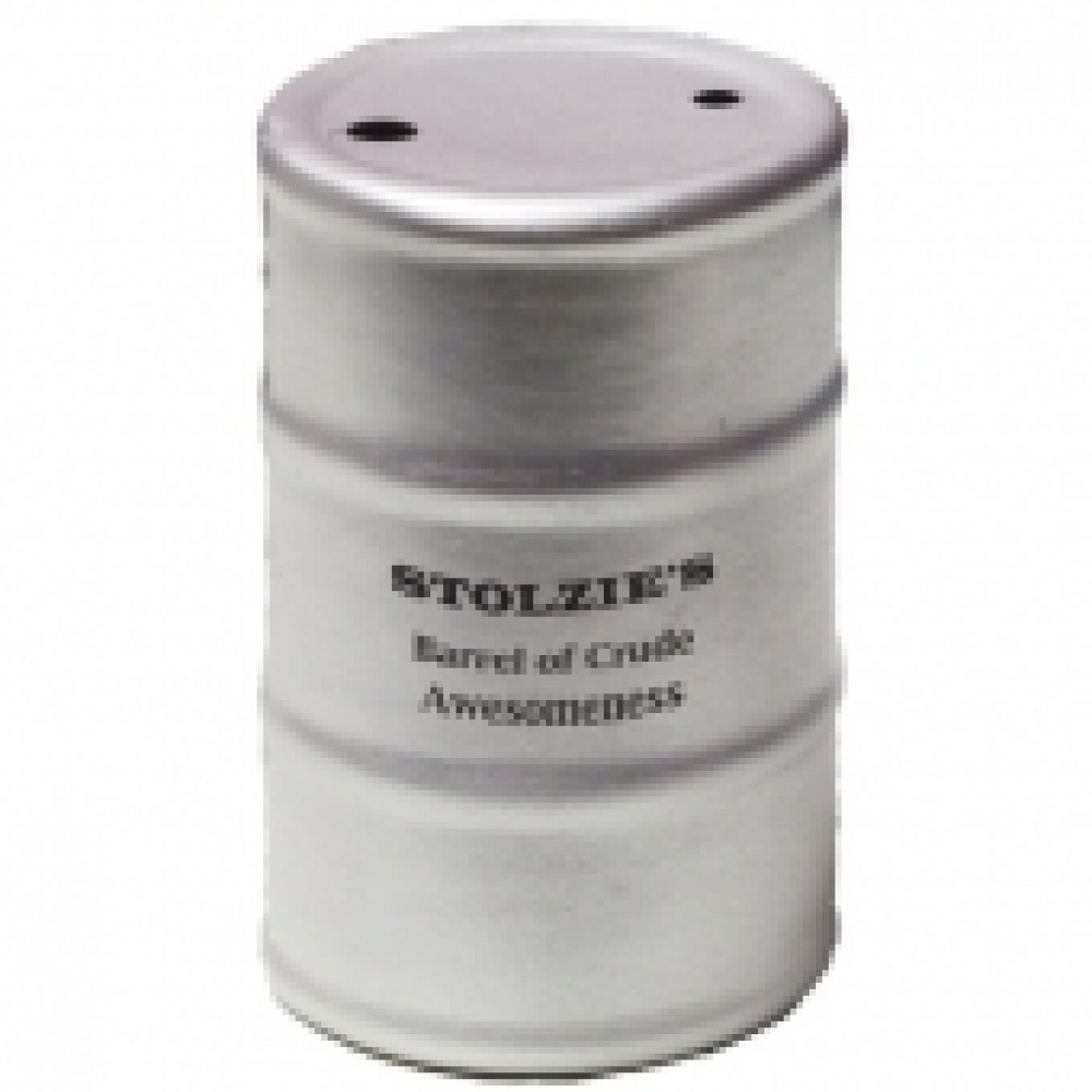 Logo Branded Silver Oil Drum Stress Reliever Logo Branded Silver Oil Drum Stress Reliever