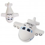 Logo Branded Smiley Airplane Stress Reliever