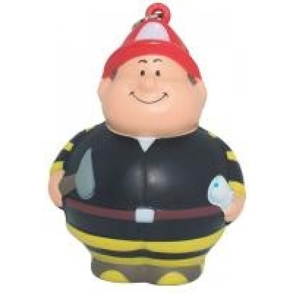 Fireman Stress Reliever Keyring with Logo